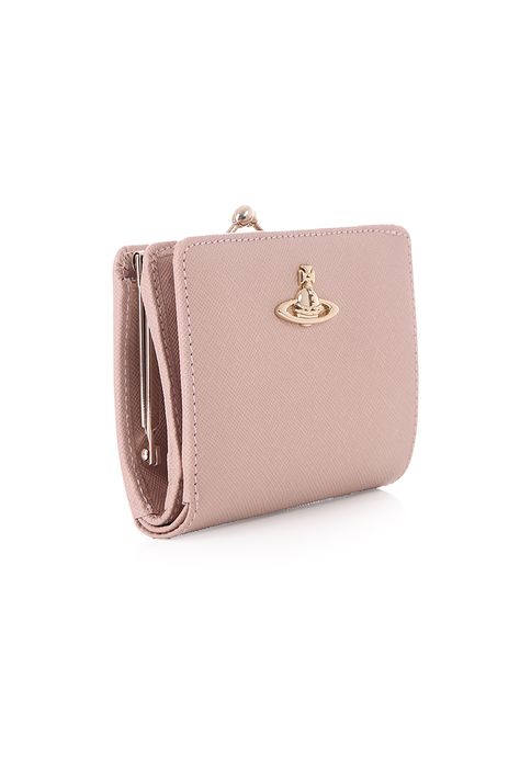 vivienne westwood bags leather small clip top purse - nude pink  https://www.blueberries-online.com/women-c1/accessories-c36/handbags-and-purses-c37/vivienne-westwood-bags-vivienne-westwood-bags-leather-small-clip-top-purse-nude-pink-p23100 Vivienne Westwood Mini Backpack, Vivienne Westwood Pink Wallet, Vivienne Westwood Wallet, Luxury Designer Pink Wallets, Vivienne Westwood Clutch, Pink Prada Wallet, Vivienne Westwood Bags, Collections Photography, Girly Bags