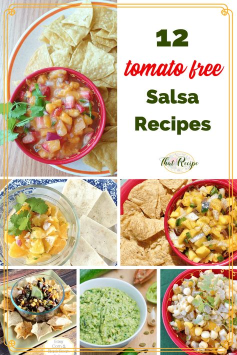 Tomato Free Salsa Recipe, Salsa With Food Processor, Nightshade Free Salsa Recipe, Tomato Free Salsa, Greek Salsa 12 Tomatoes, Salsa No Tomato, Different Types Of Salsa, Tomato Allergy Recipes, No Tomato Salsa