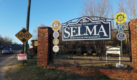 The Edmund Pettus Bridge is located in Selma, Alabama and is one of the South's most important historic landmarks. It's also one of America's most recognizable bridges. Selma Alabama, Historic Landmarks, Alabama Travel, Movie Locations, Sweet Home Alabama, Old Bridge, Queen City, Southern Style, Civil Rights