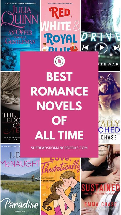 The Best Romance Novels of All Time: The Ultimate List – She Reads Romance Books Book Lists Must Read Romance, Best Romance Novels, Fake Relationship, Romance Books Worth Reading, Lovers Romance, Good Romance Books, Sports Romance, Book Boyfriends, Book Blogger