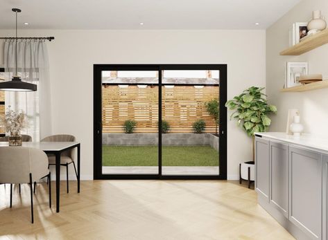 Sliding French Doors Patio, Black Sliding Door, External Sliding Doors, Aluminium Patio Doors, Aluminium French Doors, Aluminium Front Door, External French Doors, Composite Front Door, Aluminium Sliding Doors