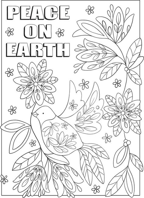 Welcome to Dover Publications Dover Coloring Pages, Dover Publications, Christmas Coloring Books, Christmas Card Template, Program Ideas, Christmas Coloring, Arts Ed, Peace On Earth, Activity Sheets