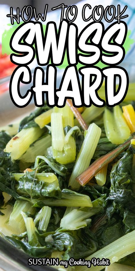 Deliciously cooked Swiss chard and garlic side dish recipe along with other methods of how to cook Swiss chard. #sustainycookinghabit Cooking Swiss Chard, Swiss Chard Recipes Easy, Sauteed Swiss Chard, Baking Techniques, Swiss Chard Recipes, Chard Recipes, Easy Vegetable, Easy Baked Chicken, Side Dishes Recipes