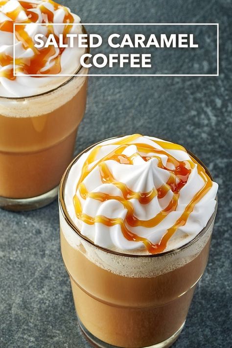 DIY: Your Favorite Coffee Shop Drinks | Her Campus Keurig Recipes, Coffee Shop Drinks, Minuman Starbucks, Homemade Mocha, Mocha Drink, Salted Caramel Coffee, Vanilla Chai Tea, Starbucks Diy, Keurig Coffee