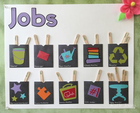 crafting with katie: Classroom Job Chart Classroom Pocket Charts Ideas, Classroom Pocket Charts, Classroom Job Chart, Classroom Job, Pocket Charts, Teaching Classroom Management, Job Cards, Job Chart, Classroom Jobs