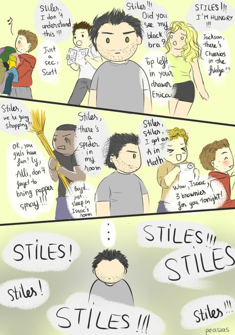 Pack-mom Stiles! 1 Teen Wolf Fan Art, Teen Wolf Art, Sterek Fanart, Teen Wolf Ships, Teen Wolf Quotes, Teen Wolf Memes, Teen Wolf Funny, Wolf Stuff