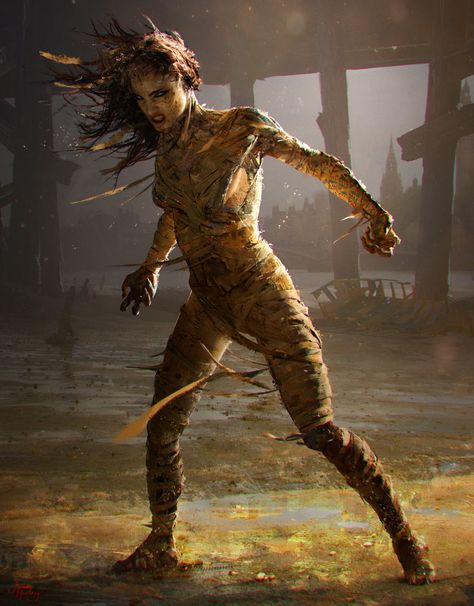 ArtStation - The Mummy (2017) , Jason Horley Egyptian Mummy, Mummy Movie, Sofia Boutella, Egyptian Mummies, The Mummy, Art Station, Egyptian Gods, Monster Art, Movie Art