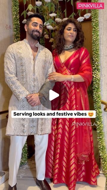 Pinkvilla on Instagram: "@ayushmannk and his wife making a grand, stylish exit at Manish Malhotra’s Ganpati pooja! 🙌🏽🌟 Fashion and festivity all in one!

#ayushmaankhurana  #ganpati #ganeshchaturthi #Pinkvilla" Pooja Outfit Indian, Latest Wedding Guest Outfits Indian, Wedding Guest Outfit Indian, Outfit Indian, Wedding Outfits For Women, India Shopping, Manish Malhotra, Ganesh Chaturthi, Indian Wedding Outfits