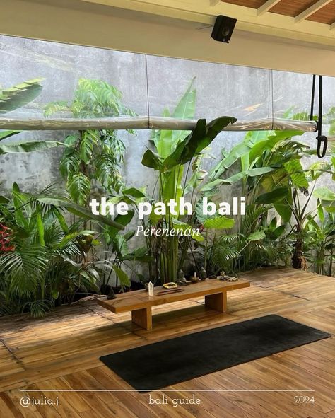 Maja Canggu, Yoga Studio Aesthetic, Ariel Yoga, Barre Class Workout, Breathwork Meditation, Water Healing, Bali Yoga, Spa And Wellness, Yoga Studio Design