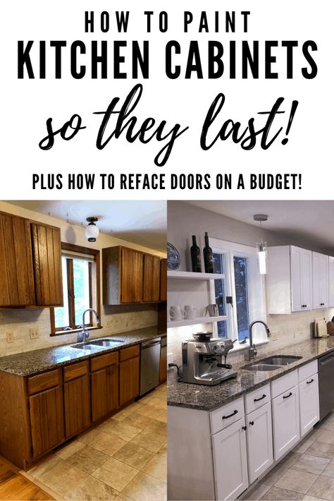 Repainting Kitchen Cabinets, Kitchen Cabinets Before And After, How To Paint Kitchen Cabinets, Redo Kitchen Cabinets, Outdated Kitchen, Painting Kitchen Cabinets White, Diy Kitchen Cabinets Painting, Paint Kitchen Cabinets, Kitchen Cupboards Paint