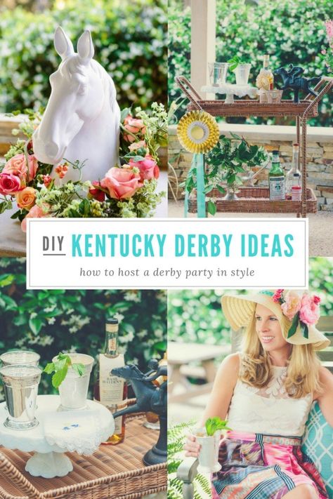 Host a 2020 Kentucky Derby Party! - Design Improvised Kentucky Derby Ideas, Kentucky Derby Birthday, Derby Party Outfit, Kentucky Derby Party Ideas, Derby Party Ideas, Kentucky Derby Party Ideas Decoration, Kentucky Derby Party Outfit, Kentucky Derby Party Games, Kentucky Derby Theme