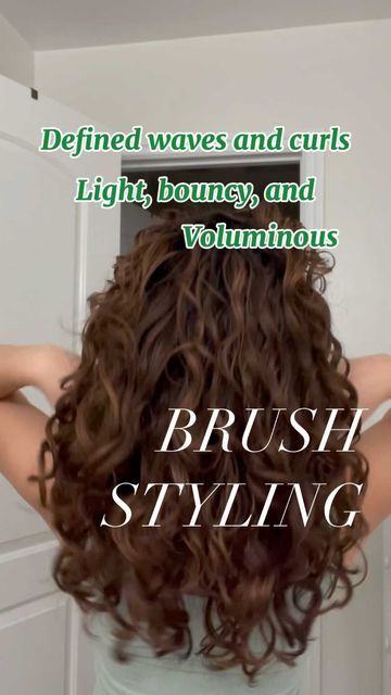 Curl Clumps, Wavy Hair Care, Curly Wavy Hair, Boar Bristle Brush, Big Curls, Wavy Curly Hair, Wet Brush, Bristle Brush, Instagram Style