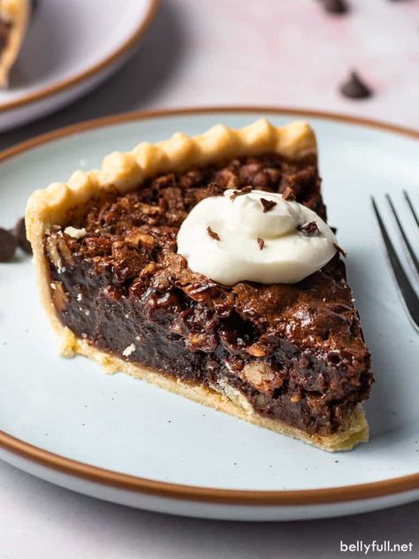 Pecan pie is taken up a level with chocolate. For this Chocolate Pecan Pie recipe, you can use white, milk, dark, or semi-sweet chocolate – all incredible! Pecan Chocolate Pie, Pecan Torte, Chocolate Pecan Pie Recipe, Exciting Recipes, Mini Pecan Pies, Chocolate Pie Recipes, Chocolate Pecan Pie, Chocolate Pie, Pecan Pie Recipe