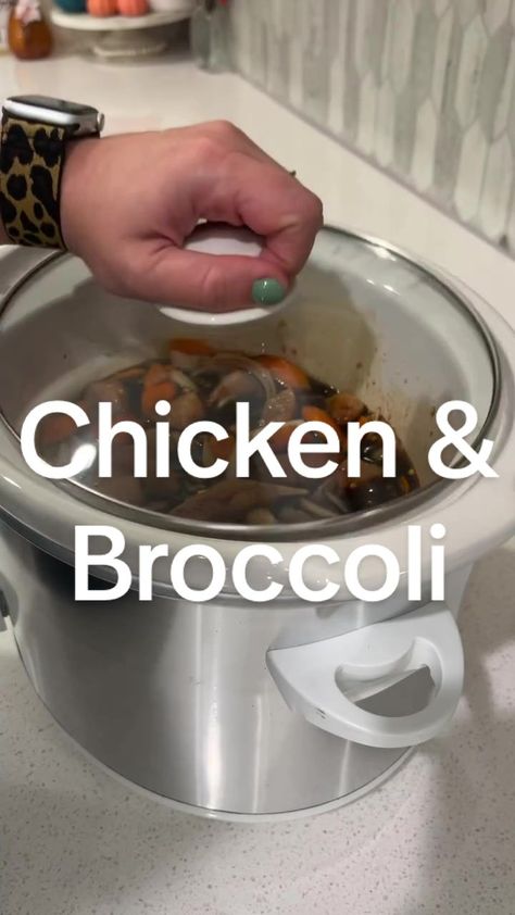 Another easy one! #fyp #cookingwithstormi #easydinnerrecipes #crockpot... | crock pot recipes | TikTok Chicken Broccoli Asian, Crockpot Chicken And Broccoli, Broccoli Asian, Tictok Recipes, Recipes Tiktok, Easy Foods, Crockpot Dinners, Chicken And Broccoli, Crock Pot Chicken