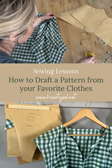 Do you have a favorite piece of clothing that fits just right? Why not recreate it in different fabrics or sizes by drafting your own pattern? Drafting a pattern from an existing garment is a great way to replicate the fit and style of your favorite clothes. In this guide, we’ll show you how to draft a pattern from your favorite clothes in a few simple steps. #diyclothes #draftpattern #sewing #makeyourownshirt #athomefashion #diyfashion #garment #patterndrafting #patterndraft Sewing Drafting Patterns, Drafting Pattern From Clothes, Drafting Your Own Sewing Patterns, Sew Jeans Pattern, Make Pattern From Existing Clothes, Draft Pattern From Clothes, How To Make Pattern From Clothing, How To Make A Sewing Pattern From Clothes, Sewing For Large Bust