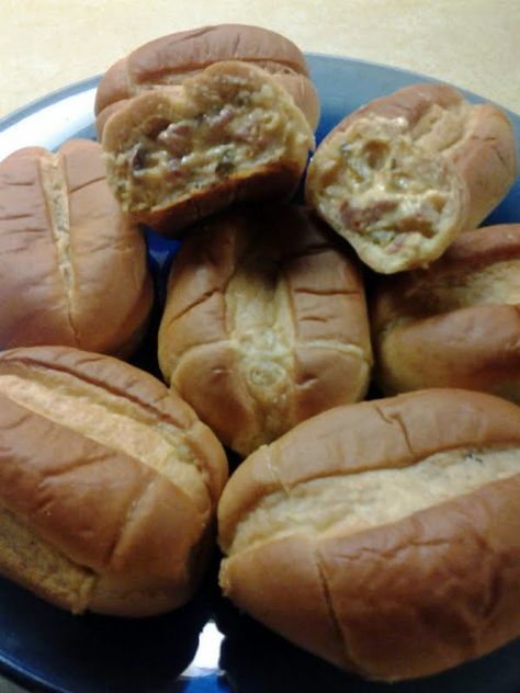 Cajun Sausage Pistolettes - "Had these at our state fair but they were fried. I like em much better baked! They are very addicting and I think taste even better the next day. Reheats well too! :hungry" @allthecooks #recipe Pistolettes Recipe Stuffed Beef, Stuffed Pistolettes, Cajun Bread, Pistolettes Recipe, Tartiflette Recipe, Cajun Sausage, Fair Foods, Stuffed Bread, Table Of Content