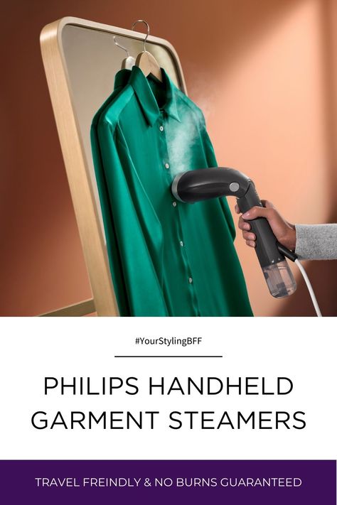 Philips Handheld garment Steamers Travel Steamer, Handheld Steamer, Domestic Appliances, Clothes Steamer, Garment Steamer, Free Clothes, The Go, Steam, At Home