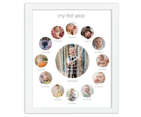 Photo Frame Crafts, Baby Photo Frames, Baby Milestone Photos, Neutral Baby Gifts, Gender Neutral Baby Gifts, Baby Keepsakes, Baby Boy Nursery Decor, First Year Photos, Baby Frame