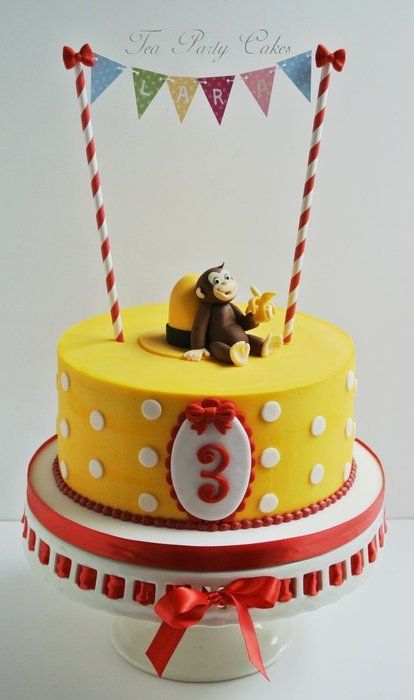 Curious George Cake I WANT THIS! ... for real tho. i love that monkey  Perfect cake for Hannah's next bday Curious George Cake, Curious George Cakes, Curious George Birthday Party, Curious George Party, Tea Party Cake, Curious George Birthday, Monkey Cake, Monkey Birthday, Birthday Decorations Kids