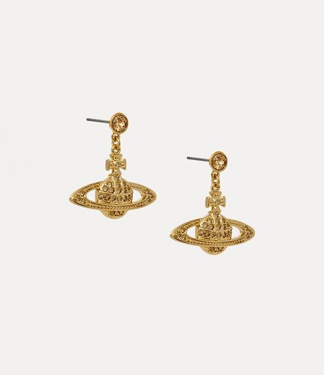 Women's Designer Earrings | Vivienne Westwood® Westwood Earrings, Vivienne Westwood Earrings, Pearl Pendant Earrings, Drop Earrings Gold, Solitaire Earrings, Luxury Earrings, Golden Earrings, Luxury Jewellery, Bas Relief