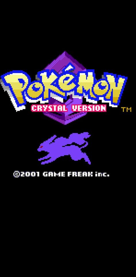 Suicune Pokemon, Pokemon Lock Screen, Gold Heart Wallpaper, Crystal Wallpaper, Gameboy Pokemon, Wallpaper Pokemon, Pokemon Crystal, Retro Games Wallpaper, Pokemon Heart Gold