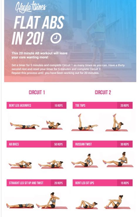 20 Minute Ab Workout, Kayla Itsines Workout, Flat Abs Workout, Abs Workout Video, Kayla Itsines, Abs Workout Routines, Abs Workout For Women, Ab Workout At Home, Flat Abs