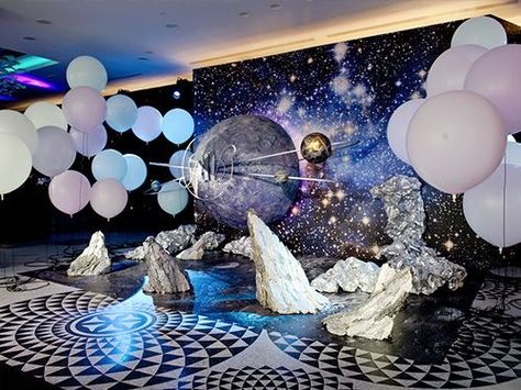 Space Backdrop, Decor Photobooth, Galaxy Party, Galaxy Wedding, Prom Themes, Space Theme Party, Photo Zone, Space Birthday Party, Prom Theme