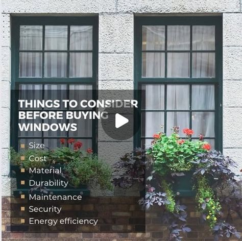 5 Things to Consider Before Buying Windows Choose Wisely, 5 Things, Schmidt, Energy Efficiency, A House, Design Details, House Exterior, Real Estate, House Styles