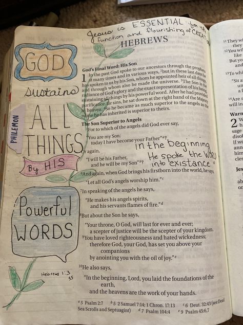 Bible journaling Hebrews 1:3 Hebrews Bible Journaling, Hebrews 1, Jesus Christ Lds, Crafty Mom, Journaling Bible, Crafty Moms, Bible Art Journaling, Journaling Ideas, Doodle Art Designs