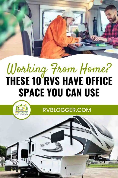 If you're looking for a new work-from-home setup, consider one of these 10 RVs with office space. Whether you need to set up a home office or just want a quiet place to take conference calls, these RVs have you covered. Plus, they come in all shapes and sizes, so there's sure to be one that fits your needs. Rv Office Space Ideas, Rv Modifications, Airstream Flying Cloud, Rv Mods, 5th Wheel Camper, Bathroom Appliances, Rv Organization, Rv Repair, Rv Tips