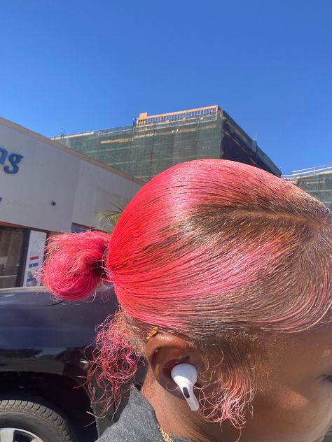 Star Braids, Pink Natural Hair, Pink Dyed Hair, Burgundy Hair Dye, Pink Braids, Ig Model, Lemonade Braids Hairstyles, Skunk Stripe, Pink Hair Dye