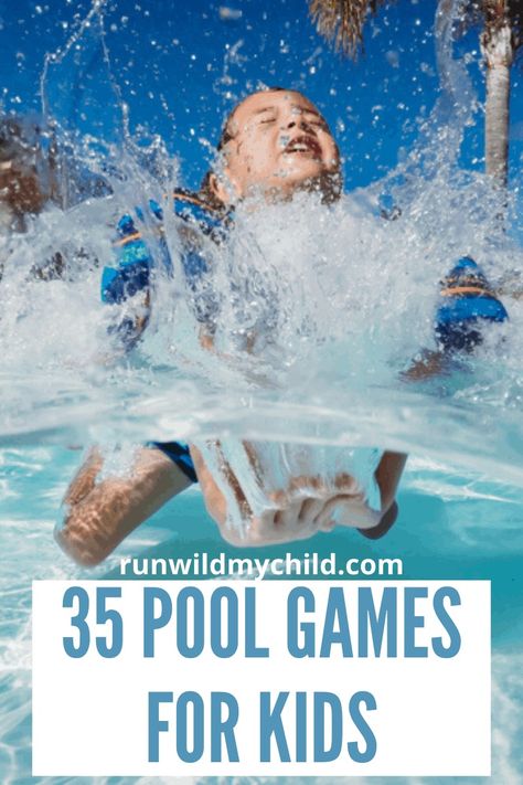 35 Best Swimming Pool Games for Kids (Fun & Easy Ways to Play) Pool Activities For Kids, Swimming Games For Kids, Swimming Lesson Games, Pool Games To Play, Pool Games For Kids, Fun Pool Games, Swimming Games, Bd Ideas, Bio Pool