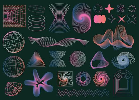 Visuell Identitet, Futurism Art, Geometric Shapes Design, Graphic Shapes Design, Graphic Shapes, Shapes Design, Abstract Geometric Shapes, Office Branding, Graphic Design Elements