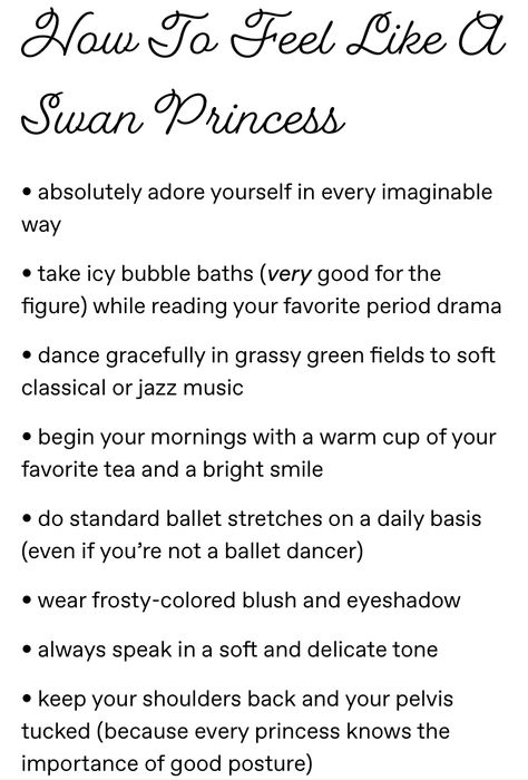 Princess Tips, Dancer Wear, Winter Princess, Swan Princess, Pretty Pink Princess, Get My Life Together, Classy Aesthetic, Pink Girly Things, Self Care Activities