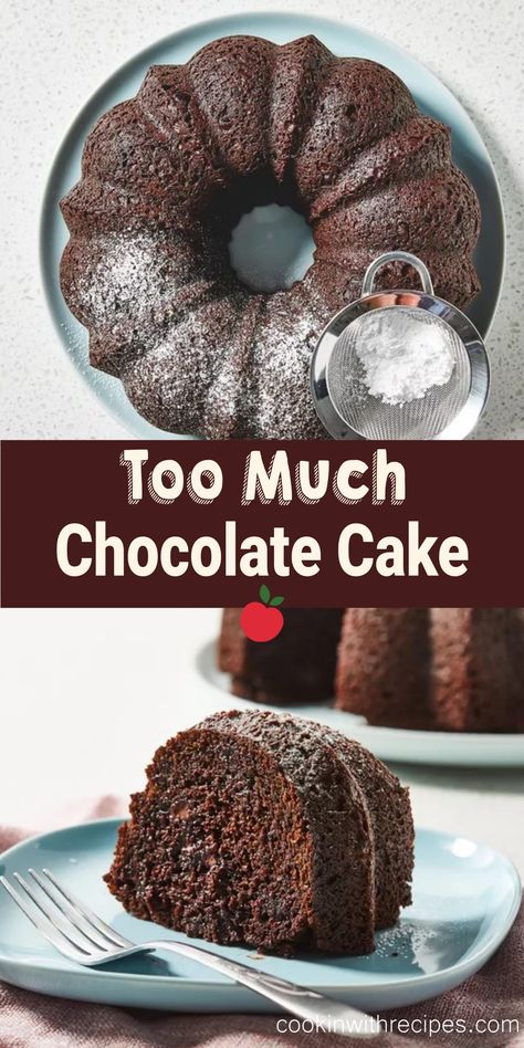 Too Much Chocolate Cake Recipe Chocolate Truffle Pie Recipe, Too Much Chocolate Cake, Celebration Recipes, Texas Sheet Cake Recipe, Chocolate Biscuit Cake, Chocolate Pudding Cake, Chocolate Bundt Cake, Holiday Side, Thanksgiving Recipes Side Dishes