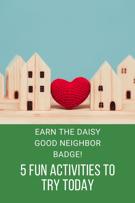 The Daisy Good Neighbor Badge will help girls find out how they can help their communities by being a good neighbor. You will teach them more about the communities they belong to—and how the people in their communities work together to be good neighbors to each other. Good Neighbor Badge Daisy, Daisy Good Neighbor Badge Ideas, Daisy Shapes In Nature Badge Ideas, Daisy Good Neighbor Badge, Daisy Badges, Maths In Nature, Scout Projects, Meeting Planning, Girl Scout Badges