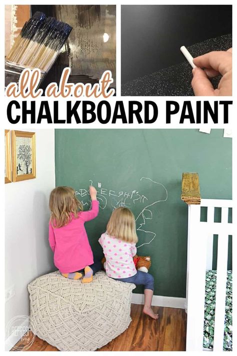 use chalkboard paint in home decor on walls, signs, crafts Chalkboard Paint Ideas, Wall Chalkboard, Room Color Combination, Small Home Decor, Chalkboard Wall, Paint Can, Glass Furniture, Chalkboard Paint, Home Decor Projects