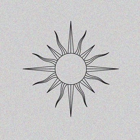 Traditional Style Sun Tattoo, Sun Drawing Tattoo, Mini Tattoos Sun, Tatoos Sun, Sun Drawing Design, Small Sun Tattoo, Sun Tattoo Design, Simple Sun Tattoo, Sun Tattoo Ideas