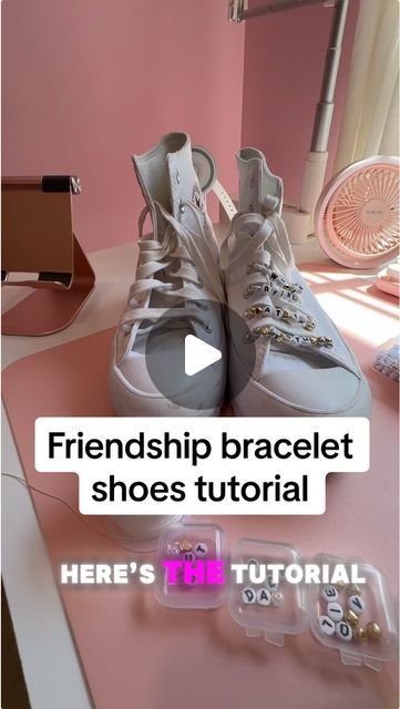 @fishbiscuitdesigns on Instagram: "Friendship bracelet shoes tutorial.  🫶 #erastour #friendshipbracelets #edinburgh #liverpool #london #cardiff #dublin #swifties #ttpd #ttpdoutfit #erastouroutfit #butdaddyilovehim #downbad #tutorial #howto #diy #swiftok #yoyok #taylorswift Taylor Swift Taylor Nation" Taylor Swift Converse Diy, Eras Tour Shoes Ideas, Taylor Swift Sneakers Diy, Eras Tour Converse, Taylor Swift Dublin, Taylor Swift Shoes Diy, Yoyok Taylorswift, Eras Tour Shoes, Taylor Swift Diy Crafts