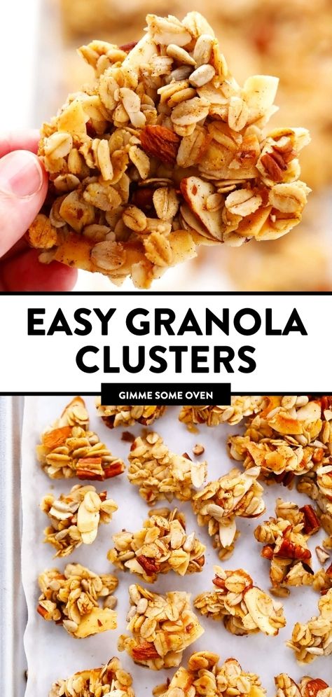 Oatmeal Clusters Healthy, How To Use Granola In Recipes, Low Sodium Granola Recipe, Peanut Butter Granola Clusters, Made Good Granola Minis Recipe, Small Batch Granola Recipe, Homemade Cinnamon Granola, Martha Stewart Granola Recipe, Granola Dessert Recipes