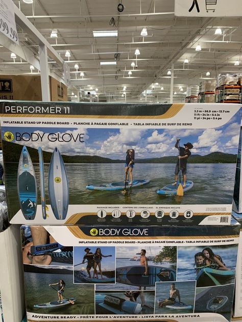 Costco is selling the Body Glove Stand Up Paddle Board for $399.99. Scroll down for photos. I haven't seen the paddle boards on the floor for about 6 months now. It's only March, but Costco is preparing for summer time & with people itching to get outdoors, this item will probably go fast. These stand up Inflatable Paddle Boards are awesome! I usedone in Hawaii for a couple days & I couldn't believe how sturdy it #bodyglove #costco #inflatablepaddleboard #paddleboard #SUP Inflatable Paddle Board, Stand Up Paddle Board, Paddle Boards, Hand Pump, Body Glove, Get Outdoors, Paddle Board, Standup Paddle, One Moment