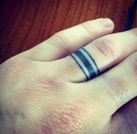 Wedding Ring Tattoo For Men, Wedding Band Thick, Wedding Ring Finger Tattoos, Simple Wedding Ring, Tattoo Wedding, Tattoo Finger, Ring Tattoo, Wedding Ring Tattoo, Tattoo Wedding Rings