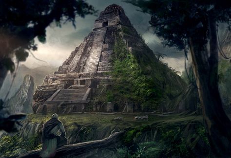 Lost Mayan Temple Aztec Temple, Aztec Pyramids, Jungle Temple, Mayan Cities, Temple Ruins, Mayan Art, Mayan Culture, Ancient Mayan, Aztec Art