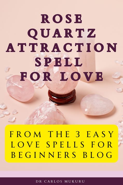 Harness the power of rose quartz to attract love and positivity with our easy attraction spell ✨ Learn more in our blog post on beginner love spells! 🔮 #RoseQuartz #LoveSpells #BeginnerMagic Love Spell With Rose Quartz, How To Attract Love Spell, Attracting Love Spell, Love Spells For Beginners, Simple Love Spells, Love Attraction Spell, Spell For Love, Attraction Spells, Witchcraft Love Spells