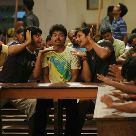 Nanban🙌 Nanban Movie Songs, Nanban Movie Image Hd, Nanban Movie Pics, Nanban Movie, Crush Template, Language Logo, Boy And Girl Friendship, South Film, Comedy Pictures