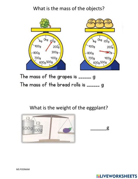 Capacity Activities, Mass Worksheet, Adding Worksheets, Simplifying Algebraic Expressions, Teaching Counting, Sight Word Cards, Spelling Worksheets, 1st Grade Worksheets, Science Worksheets