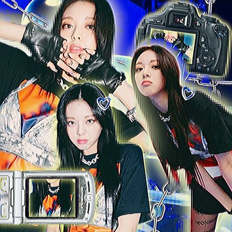 Itzy Y2k, Itzy Poster, Retro Edit, Vhs Aesthetic, Icon Y2k, Y2k Edit, Itzy Wallpaper, Soft Edits, Gg Icons