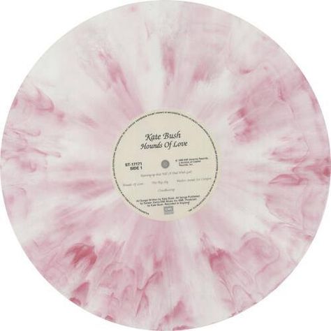 Kate Bush - Hounds Of Love , Canadian Pink Marbled Vinyl Lp" Lover Heart Vinyl, 1989 Pink Vinyl, Blondie Vinyl, The Cranberries Vinyl, Kate Bush Vinyl, Hounds Of Love, Rare Vinyl Records, Kate Bush, Vinyl Cover