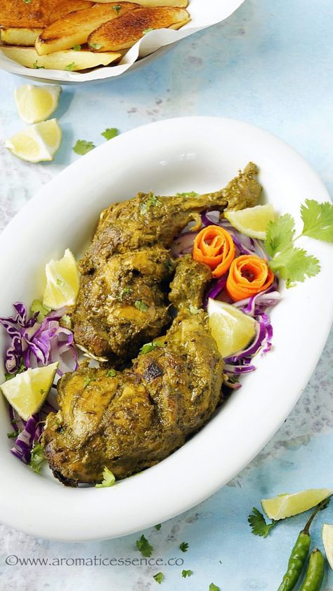 Chicken cafreal - Aromatic Essence Goan Recipes, Sunday Recipes, Weekend Meals, Diet Foods, On The Menu, Veg Recipes, Curry Chicken, Biryani, Wholesome Food