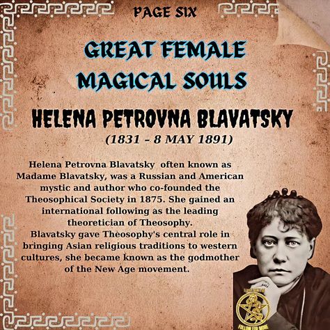 Meet the great magickal pagan women who shaped history with their extraordinary powers. Follow to uncover their incredible stories! #PaganWomen #MagickalHistory #pagansofinstagram Historical Witches, Famous Witches, Witchcraft Stuff, Witchcraft History, Divination Witch, Theosophical Society, Themed Paintings, Paganism Spells, Art Planner